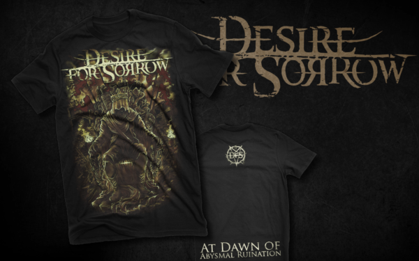 Desire for sorrow T-shirt “At Dawn of Abysmal Ruination” – hand drawn