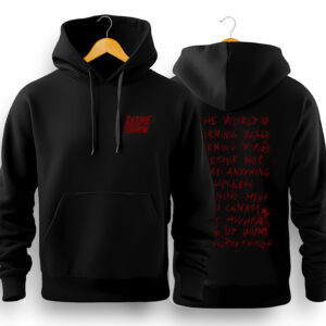 Hoodie “Give Me Your Eyes” (red)